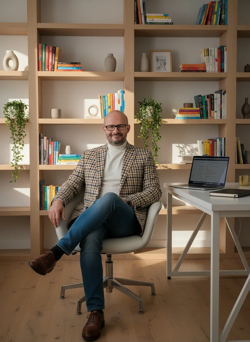 Rasťo Kmeť v pracovni — pochopenie ako funguje hlava
